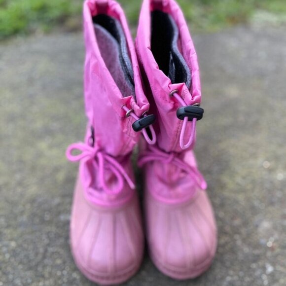 Sorel fleece insulated snow pink boots winter boots S Sz 6 - Picture 5 of 9
